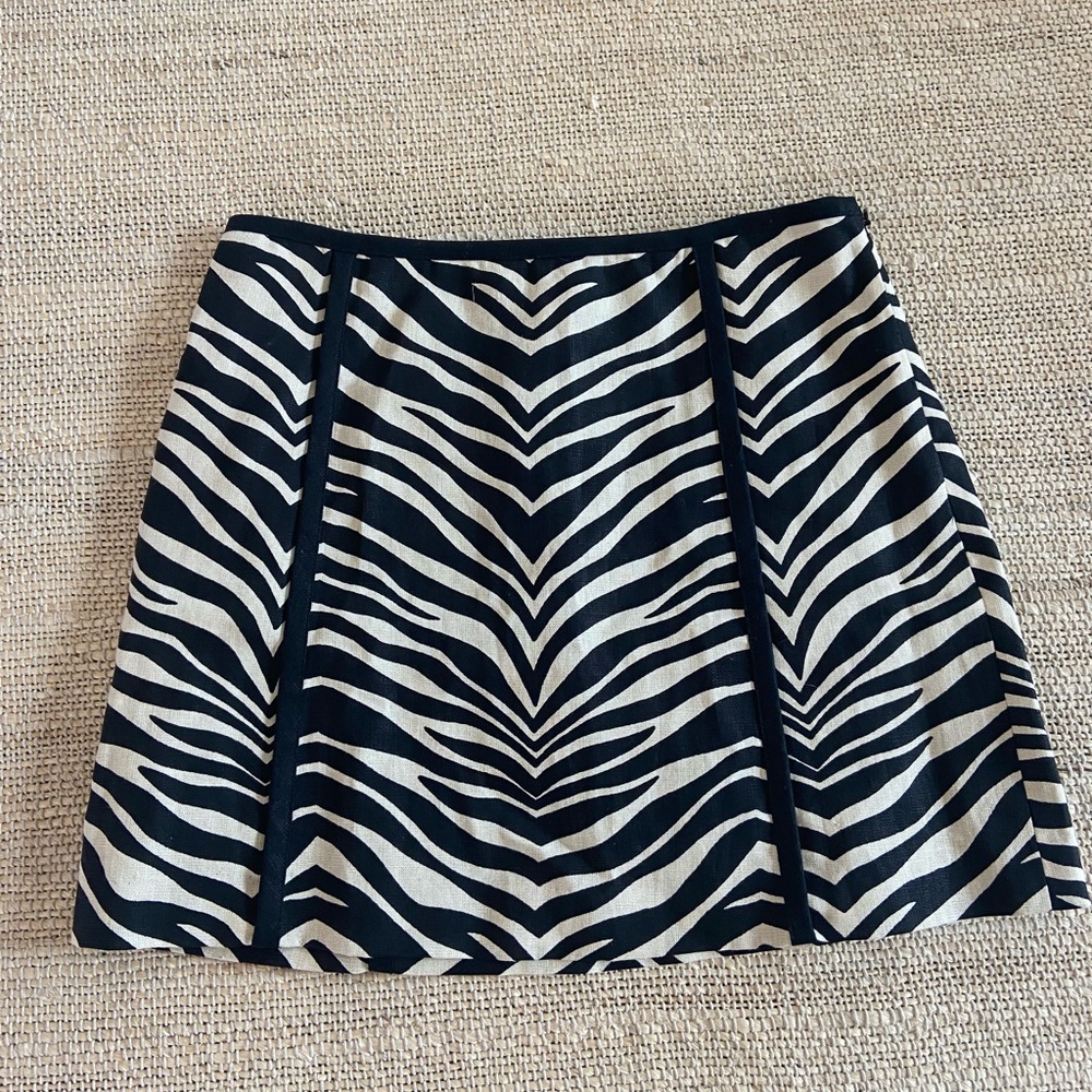 J. Crew Zebra Skirt